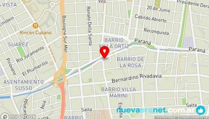 mapa de Dos Espigas Panadería en Godoy Cruz