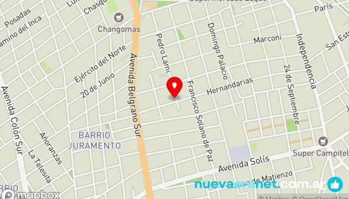 mapa de Dos Muebles Tienda de muebles en Santiago del Estero
