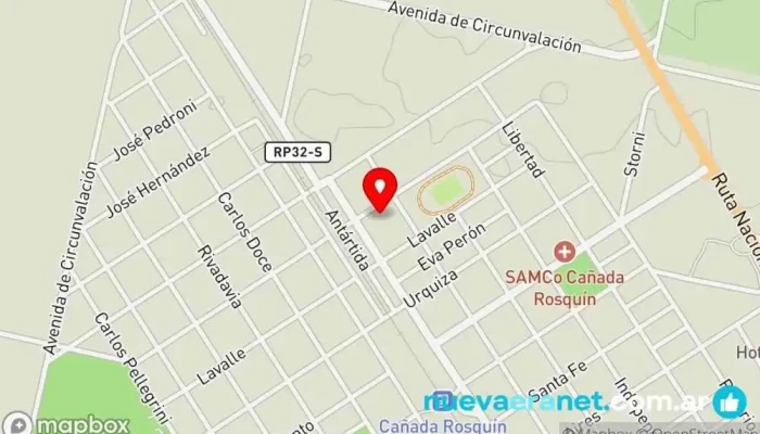mapa de Duilio Sanabria Construcciones Constructor en Cañada Rosquín