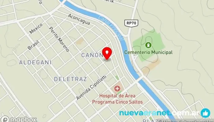mapa de Dul-Sála Pastelería en Cinco Saltos
