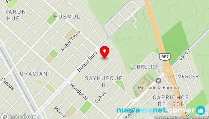 mapa de Dulce Ainara Pastelería en Centenario