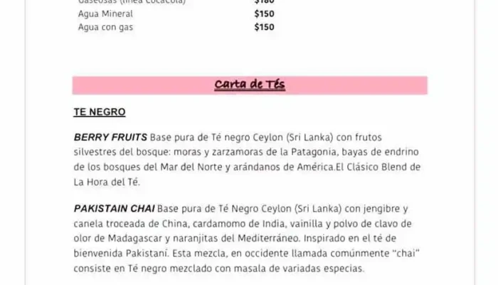 Dulce Buenos Aires -  Carta - Cdad. Autónoma de Buenos Aires