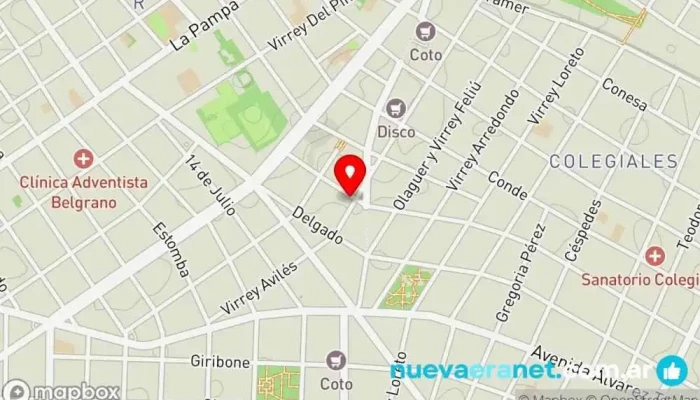 mapa de Dulce Buenos Aires Pastelería en Cdad. Autónoma de Buenos Aires