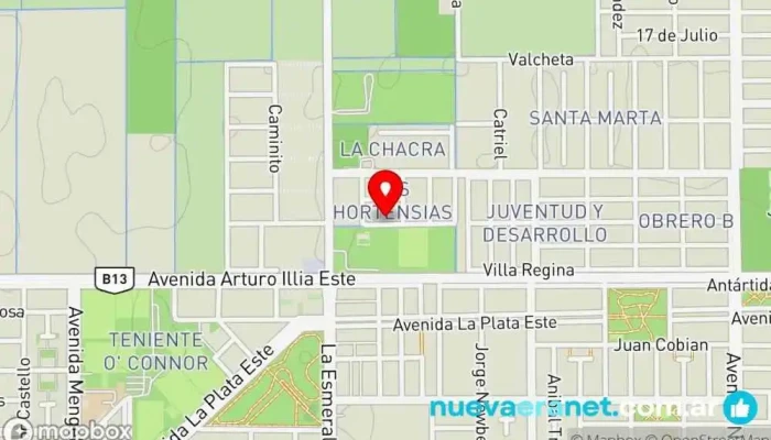 mapa de Dulce claudia Pastelería especializada en tartas nupciales en Cipolletti