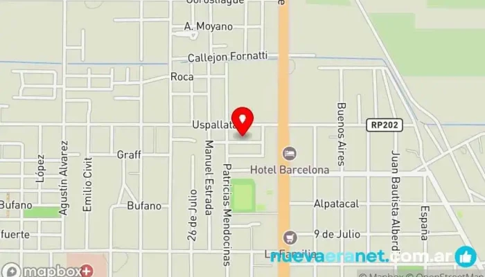 mapa de Dulce Delicia Alvear Pastelería en Gral. Alvear