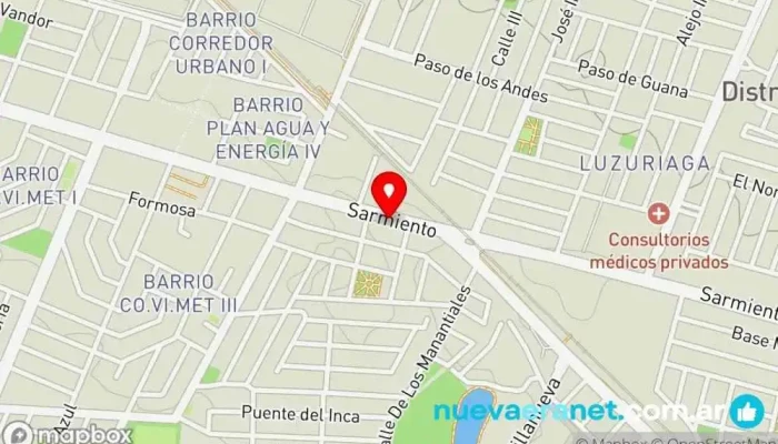 mapa de Dulce Locura Panadería y Confitería Panadería en Maipú