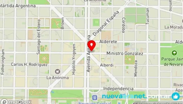 mapa de Dulce Malvina Heladería, Pastelería en Neuquén