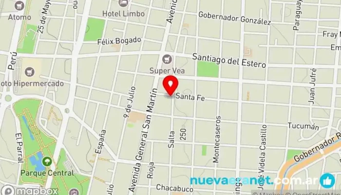 mapa de Dulce Marina Pastelería Pastelería, Tienda de postres en Mendoza