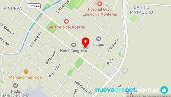 mapa de Dulce Mia Pastelería en Monteros