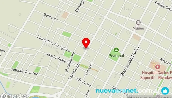 mapa de Dulce Paladar Panadería en Rivadavia