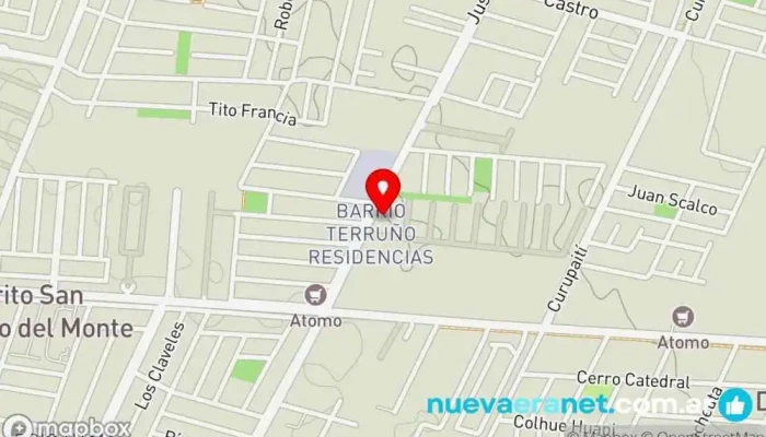 mapa de DULCE PASTELERIA Panadería en Guaymallén