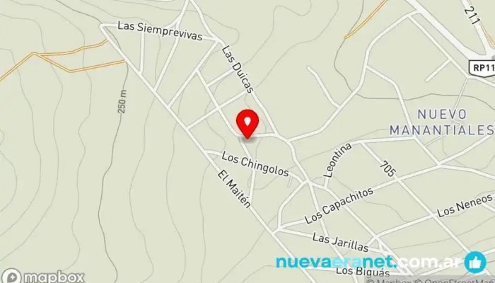 mapa de Dulce Popys Panadería en Santa Cruz