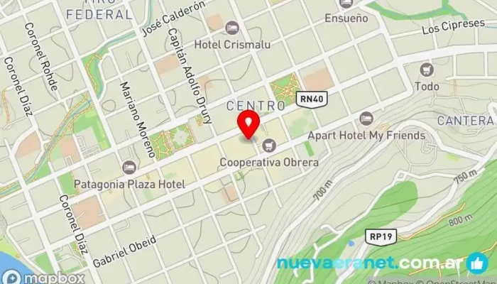 mapa de Dulce priscila pasteleria artesanal Pastelería, Panadería en San Martín de los Andes