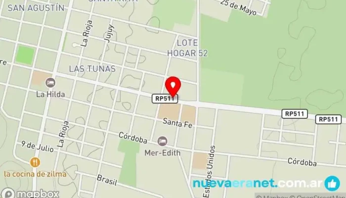 mapa de DULCE RENATA Panadería en Villa San Agustín