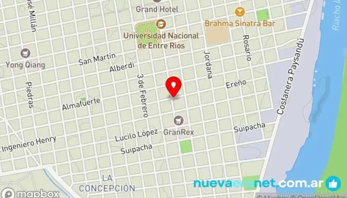 mapa de Dulce Sabor Panadería en Concepción del Uruguay