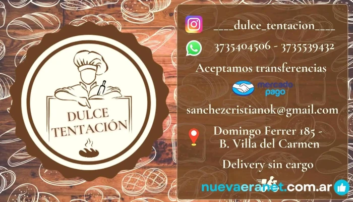 Dulce Tentacion Carta - Villa Berthet