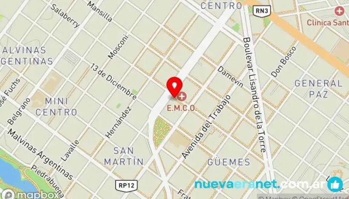 mapa de Dulce Tentación Pastelería en Caleta Olivia
