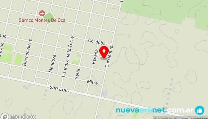 mapa de Dulce tentación Pastelería, Tienda de alimentación en Montes de Oca
