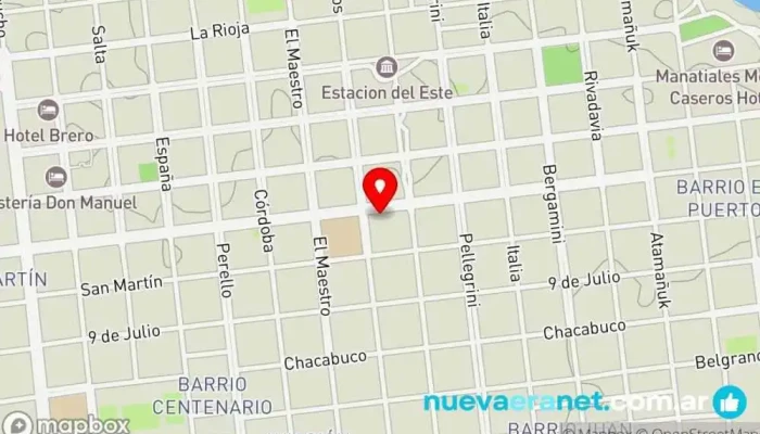 mapa de Dulce Tentación Pastelería en Monte Caseros