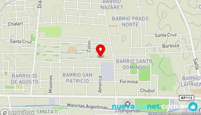 mapa de Dulce tentación tortas artesanales Panadería en Chimbas
