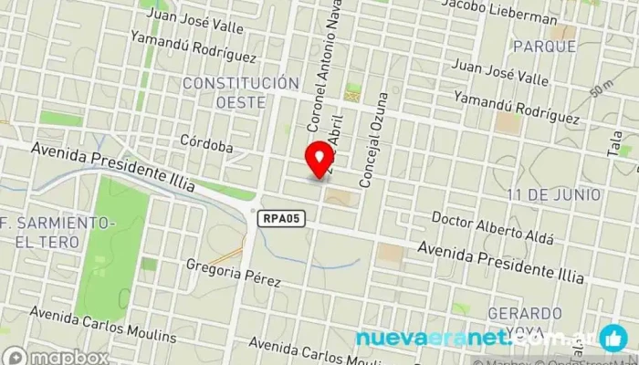 mapa de Dulce trigo Panadería en Concordia