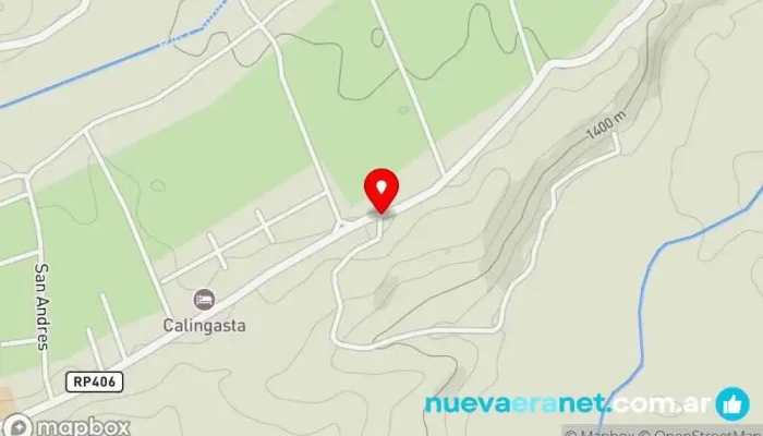 mapa de Dulcecalingasta Fábrica en Calingasta