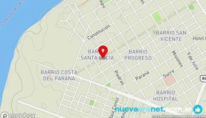 mapa de Dulces Arquímedes Pastelería en Bella Vista