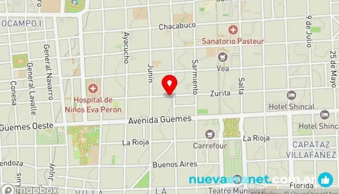mapa de Dulces Caprichos Panadería en San Fernando del Valle de Catamarca