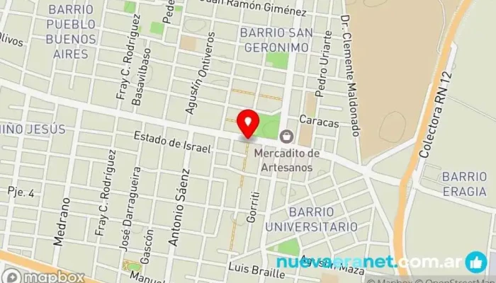 mapa de Dulces Donas Corrientes Panadería en Corrientes