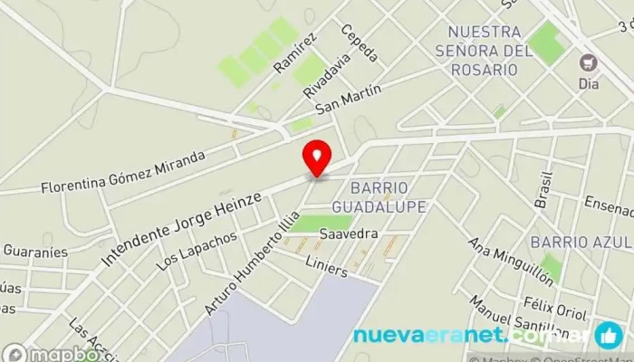 mapa de Dulces Migas Panadería en Crespo
