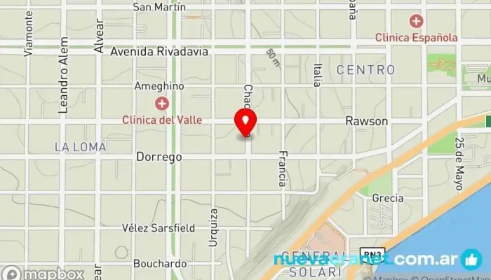 mapa de Dulces Momentos Panadería en Comodoro Rivadavia