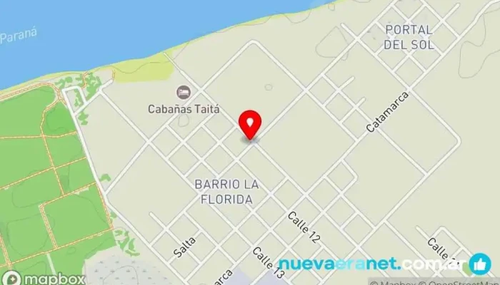 mapa de Dulces Vimina Panadería en Ituzaingó