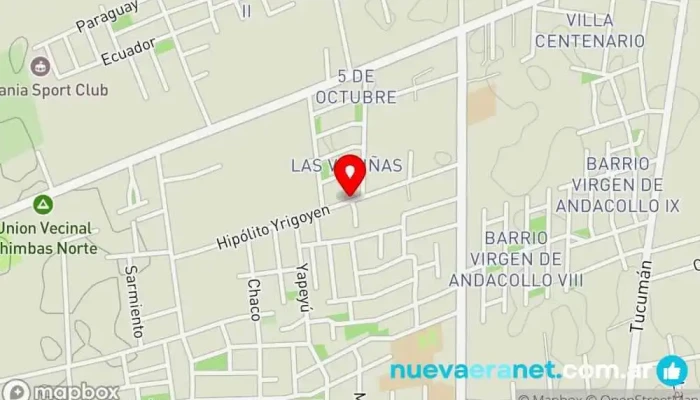 mapa de Dulcesaborsj Pastelería en Chimbas