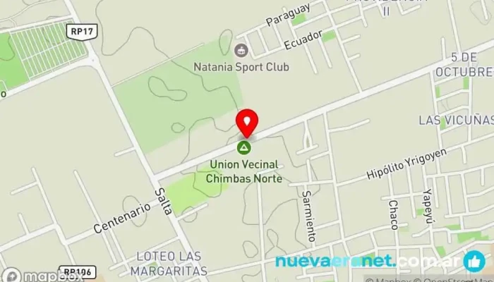 mapa de Dulcinea pasteleria y panaderia Pastelería en Chimbas