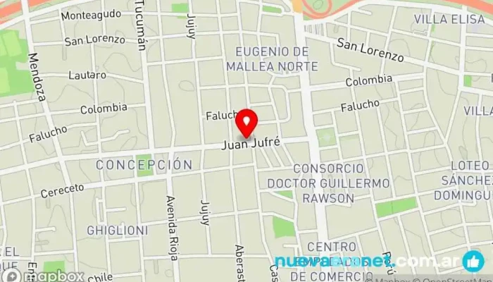 mapa de Dulzura de Flor Panadería en San Juan