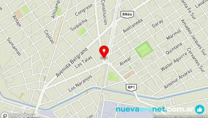 mapa de Dulzuras TAWAC Panadería en La Banda