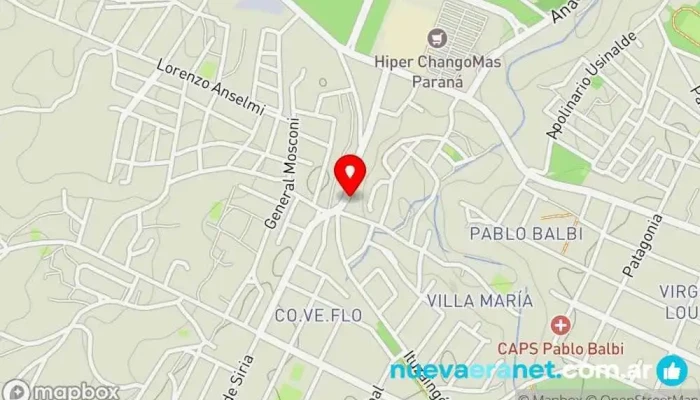 mapa de El 22 Multirubros Panadería en Paraná