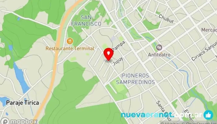 mapa de El Arte-Sano Restaurante, Panadería, Pastelería en San Pedro