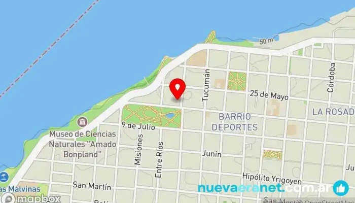 mapa de El Autentico Chipa M'boca Panadería en Corrientes