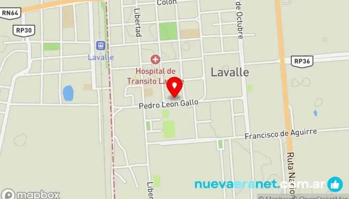 mapa de El Buen Amigo Bar, Pastelería en Lavalle