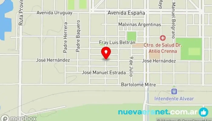 mapa de El Buen Gusto Panadería en Int. Alvear