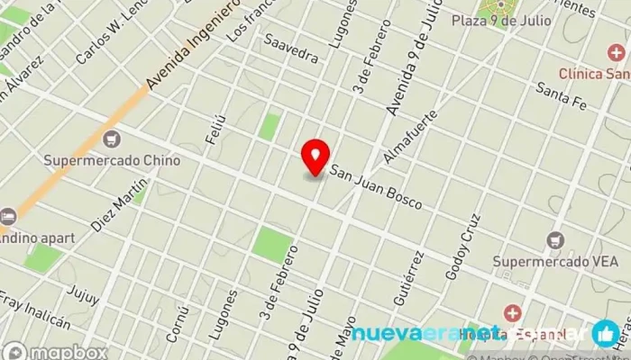 mapa de El Carmelo Charcutería Tienda de fiambres, Panadería, Tienda general, Tienda de vinos en San Rafael
