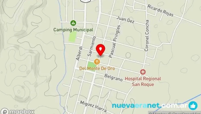 mapa de El Cesar Ferretería en San Francisco del Monte de Oro