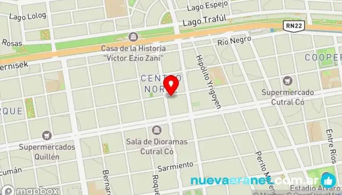 mapa de El Ciervo Panadería en Cutral Co