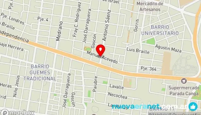 mapa de El Criollo Chipacería Artesanal Panadería en Corrientes