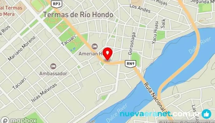 mapa de El Gitano De J&J. Ferretería en Termas de Río Hondo