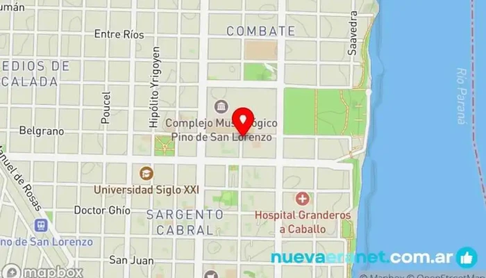 mapa de El Hornito Santiagueño - San Lorenzo Tienda de alimentación en San Lorenzo