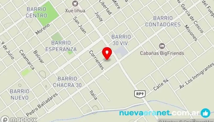 mapa de El Lugar - Alquiler Cabañas Paso de la Patria Apartamento turístico, Hotel, Agencia de alquiler de alojamientos para vacaciones en Paso de la Patria