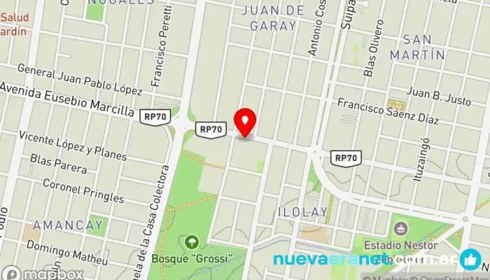 mapa de El Molino Panadería en Rafaela