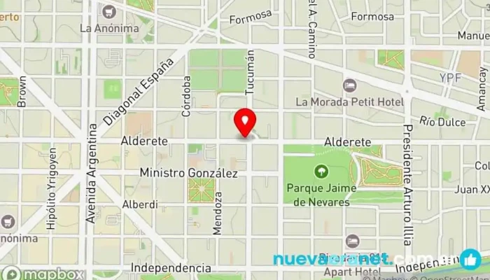 mapa de El Molino Panadería, Restaurante de comida para llevar en Neuquén